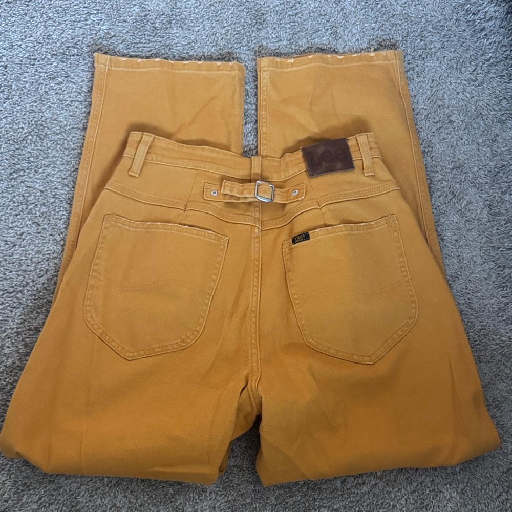 Lee Women's Ankle & Cropped Jeans in Mustard Yellow